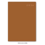 2026年1月始まり手帳 ウィークリー NOLTY（ノルティ） エクリB6ー8（キャメル） 2026-2279