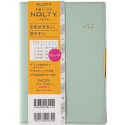 2026年1月始まり手帳 PAGEM by NOLTY ペイジェムマンスリーグラースB6-i日曜（ミントグリーン） 2026-2513