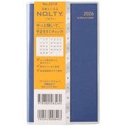 2026年1月始まり手帳 NOLTY(ノルティ) マンスリースリム-i月曜(ネイビー) 2026-2618