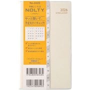 2026年1月始まり手帳 NOLTY(ノルティ) マンスリースリム-i月曜(ホワイト) 2026-2620