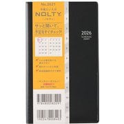 2026年1月始まり手帳 NOLTY(ノルティ) マンスリースリム-i日曜(ブラック) 2026-2621