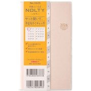 2026年1月始まり手帳 NOLTY（ノルティ） マンスリースリム-i日曜（ペールピンク） 2026-2625
