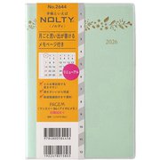 2026年1月始まり手帳 PAGEM by NOLTY ペイジェムマンスリーB6-iアイダにメモ日曜（グリーン） 2026-2644