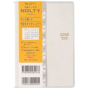 2026年1月始まり手帳 PAGEM by NOLTY ペイジェムマンスリーA6-i日曜(ホワイト) 2026-2711