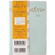 2026年1月始まり手帳 PAGEM by NOLTY ペイジェムマンスリーA6-iアイダにメモ日曜(ブルー) 2026-2716