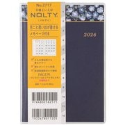 2026年1月始まり手帳 PAGEM by NOLTY ペイジェムマンスリーA6-iアイダにメモ日曜(ネイビー) 2026-2717
