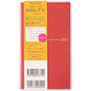 2026年1月始まり手帳 NOLTY(ノルティ) マンスリースリム日曜(オレンジ) 2026-2724