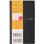 2026年1月始まり手帳 NOLTY(ノルティ) マンスリースリム日曜(ブラック) 2026-2727