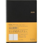 2026年1月始まり手帳 ウィークリー NOLTY(ノルティ) リングB5(黒) 2026-6135
