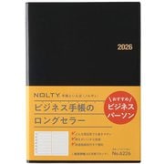 2026年1月始まり手帳 ウィークリー NOLTY(ノルティ) 能率手帳A5月間ブロック(黒) 2026-6226