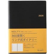 2026年1月始まり手帳 ウィークリー NOLTY(ノルティ) リングA5(ブラック) 2026-6421