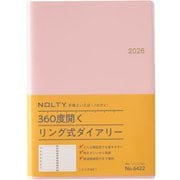 2026年1月始まり手帳 ウィークリー NOLTY(ノルティ) リングA5(ピンク) 2026-6422