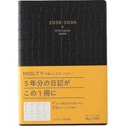 2026年1月始まり手帳 NOLTY(ノルティ) メモリー5年日誌(ブラック) 2026-7351