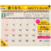 2026年1月始まり NOLTY(ノルティ) カレンダー壁掛(A4横) 2026-C136