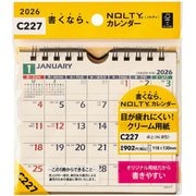 2026年1月始まり NOLTY(ノルティ) カレンダー卓上(A6変型) 2026-C227