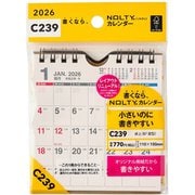 2026年1月始まり NOLTY(ノルティ) カレンダー卓上(B7変型) 2026-C239