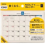 2026年1月始まり NOLTY(ノルティ) カレンダー卓上(A6変型) 2026-C242