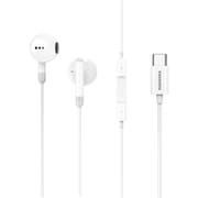 インイヤー型 USB TYPE-Cイヤホン ホワイト NTYPEC03WH