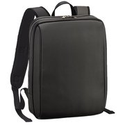 ビジネスリュック ナイロン薄マチビジネスリュック 14L B4サイズ対応 底鋲付き グレー H-42601GR