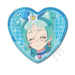 SYNC-PSOHKB-A プリンセッション・オーケストラ ハート型缶バッジ リップル