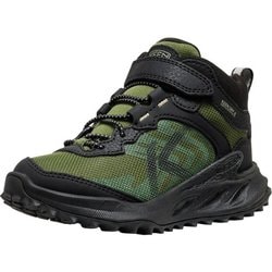 ザイオニックミッドウォータープルーフ キッズ トレッキングシューズ Black/Bronze Green US12（18.5cm） 1031251