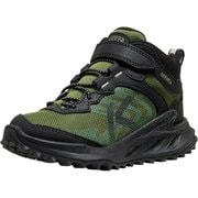 ザイオニックミッドウォータープルーフ キッズ トレッキングシューズ Black/Bronze Green US12(18.5cm) 1031251