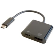 HDMI映像出力しながら充電もできるUSB-C（R）変換アダプター ブラック GP-CHDH100/B
