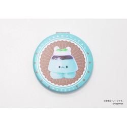 なごみ屋の世界 コンパクトミラー クリームみみのプリンちゃん チョコミントプリン
