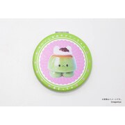 なごみ屋の世界 コンパクトミラー クリームみみのプリンちゃん お抹茶プリン