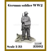 AR35102 1/35 WWII ドイツ 弾薬箱を持つ冬季装備の歩兵 [組立式プラスチックモデル]