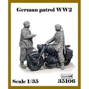 AR35106 1/35 WWII ドイツ 冬季のオートバイ偵察セット 2体入 [組立式プラスチックモデル]