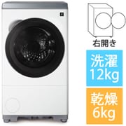 ドラム式洗濯乾燥機 洗濯12kg/乾燥6kg 右開き プラズマクラスター マットホワイト ES-12X1-WR