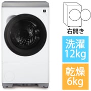 ドラム式洗濯乾燥機 洗濯12kg/乾燥6kg 右開き プラズマクラスター マットホワイト ES-12P1-WR