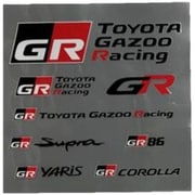 TOYOTA GAZOO Racing 転写ステッカー TGRロゴセット 黒 TGRC-A341-01