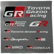 TOYOTA GAZOO Racing 転写ステッカー TGRロゴセット 白 TGRC-A341-02