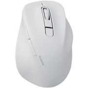 Bluetooth マウス 無線 静音 抗菌 5ボタン Lサイズ 医師監修 EX-G ホワイト M-XGL30BBSKCWH