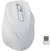 ワイヤレスマウス 無線 2.4GHz 静音 抗菌 5ボタン Lサイズ 医師監修 EX-G ホワイト M-XGL30DBSKCWH