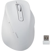 ワイヤレスマウス 無線 2.4GHz 静音 抗菌 5ボタン Mサイズ 医師監修 EX-G ホワイト M-XGM30DBSKCWH