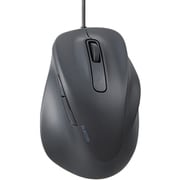 有線マウス 静音 抗菌 5ボタン Mサイズ 医師監修 EX-G ブラック M-XGM30UBSKCBK