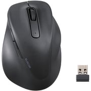 ワイヤレスマウス 無線 2.4GHz 静音 抗菌 5ボタン Sサイズ 医師監修 EX-G ブラック M-XGS30DBSKCBK