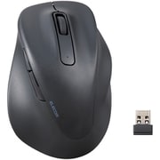 ワイヤレスマウス 無線 2.4GHz 静音 抗菌 5ボタン XLサイズ 医師監修 EX-G ブラック M-XGXL30DBSKCBK