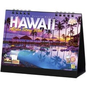 E-03 『卓上 ハワイ Aloha Story』 2026年 [カレンダー 風景 卓上 144×182mm リング式 両面仕様]