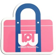 WP3701 [【限定】 ワールドペガサス ワッペ ダイカットステッカー ピンク]