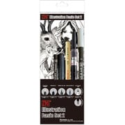 ZIG イラストレーション ベーシック SET2 筆ペン 5本セット IKTB-21/5V