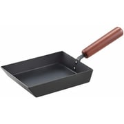 わたしのこだわり 鉄鍋シリーズ 玉子焼き シリコンコーティング 約幅14.5cm×奥行19.4cm×高さ3.5cm 5113