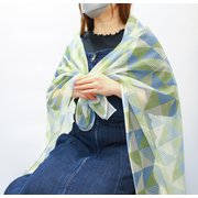 AS00148-GE 虫よけメッシュブランケット幾何学柄