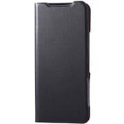 arrows Alpha(F-51F)用 ケース 手帳型 カバー マグネット フラップ 衝撃吸収 超軽量 薄型 スタンド機能付 ULTRASLIM ブラック PM-F251PLFUBK