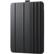 iPad Air 11インチ(M3/M2)/10.9インチ(第5/4世代)用 ケース マグネット着脱フラップ カバー 7段階スタンド オートスリープ機能 ブラック TB-A25MWVDBK