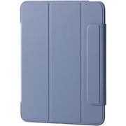 iPad Air 11インチ(M3/M2)/10.9インチ(第5/4世代)用 ケース マグネット式フラップ カバー 2アングル スタンド オートスリープ機能 背面クリア ブルーグレー TB-A25MWVFCBG