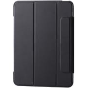iPad Air 11インチ(M3/M2)/10.9インチ(第5/4世代)用 ケース マグネット式フラップ カバー 2アングル スタンド オートスリープ機能 背面クリア ブラック TB-A25MWVFCBK
